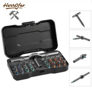 24-in-1 Premium Werkzeug-Set (Magnetisch | Ergonomischer Kraftgriff | Geschenk für Männer)
