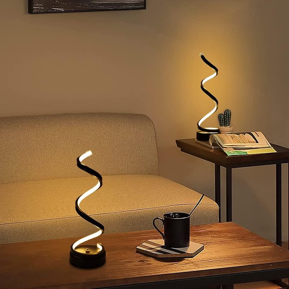 Futuristische Spiral-Tischlampe (Dimmbar | Flexibler Schwanenhals) - Image 6