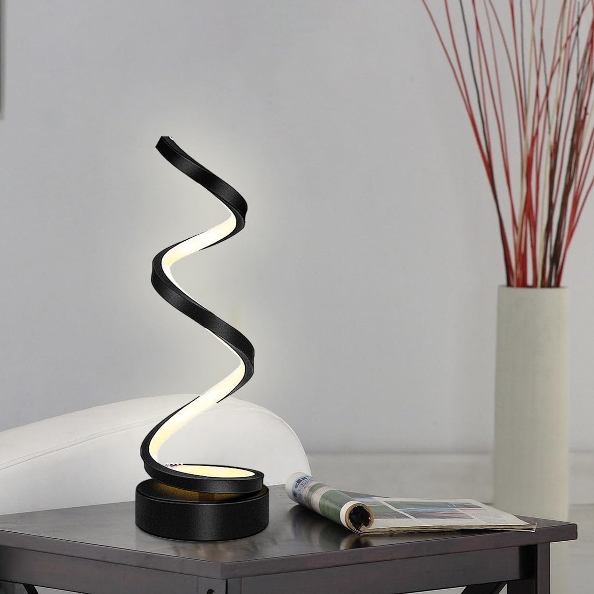 Futuristische Spiral-Tischlampe (Dimmbar | Flexibler Schwanenhals) - Image 4
