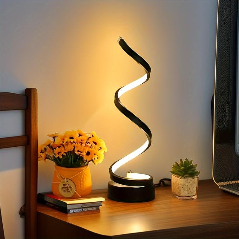 Futuristische Spiral-Tischlampe (Dimmbar | Flexibler Schwanenhals) - Image 2